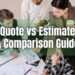 Quote vs Estimate: A Comparison Guide | ReliaBills